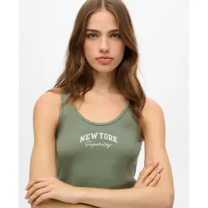 Damski wzorzysty tank top Superdry Athletic Essentials image-4