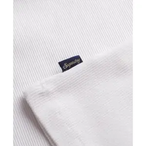 Korte top met kanten rand voor dames Superdry Essential image-4