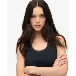 Lace Trim Tank Top for Women Superdry Vintage image-3