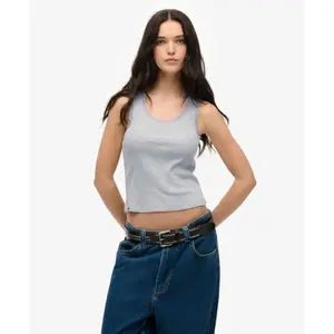 Lace-trimmed tank top for women Superdry Vintage image-2