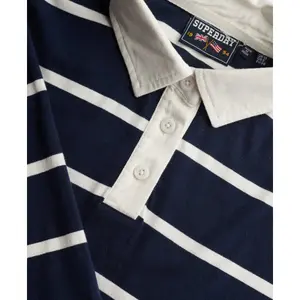 Polo de manga larga para mujer Superdry Athletic Essentials Stripe image-1
