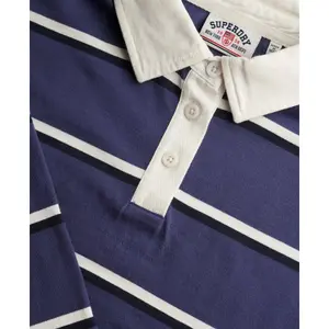 Polo de manga larga para mujer Superdry Athletic Essentials Stripe image-1