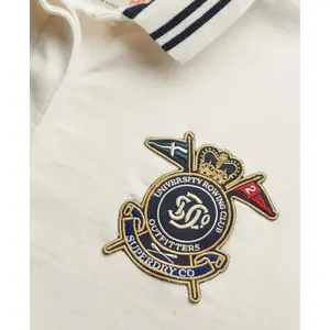 Women's long-sleeved polo shirt Superdry Crest image-1