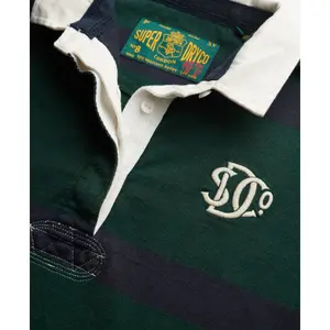 Gestreepte lange mouwen polo voor dames Superdry Heritage image-1