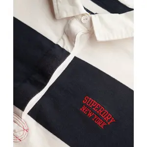Women's long-sleeve striped polo Superdry Heritage image-1