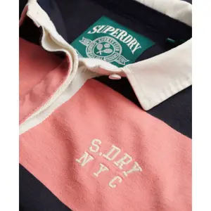 Gestreepte lange mouwen polo voor dames Superdry Heritage image-1