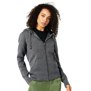 Women's organic cotton zip-up hoodie Superdry Essential image-0