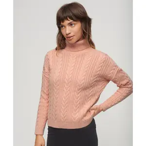 Rollkragenpullover mit abfallenden Schultern Frau Superdry image-3