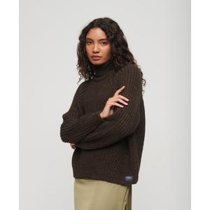 Loose-fitting turtleneck sweater with women's topstitching Superdry image-2