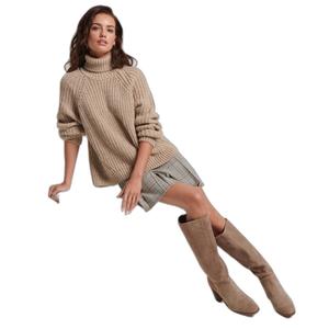 Loose-fitting turtleneck sweater with stitching for women Superdry image-3