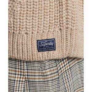 Loose-fitting turtleneck sweater with stitching for women Superdry image-5