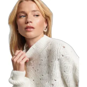 Camisola feminina de malha de cabo Superdry image-3