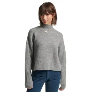 Camisola de Pescoço de Funil para Mulheres Superdry Vintage Essential image-1