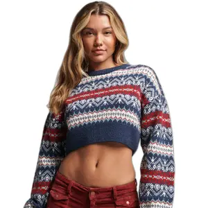 Jersey corto de jacquard para mujer Superdry image-0
