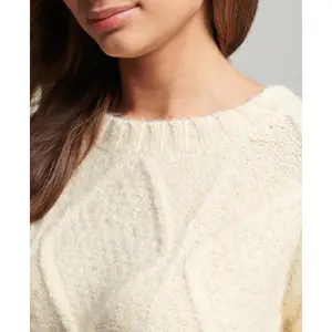 Damski sweter z grubym kablem Superdry image-4