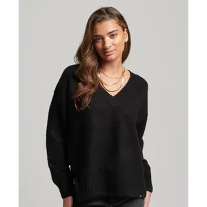 Camisola com decote em V de grandes dimensões para mulher Superdry image-2