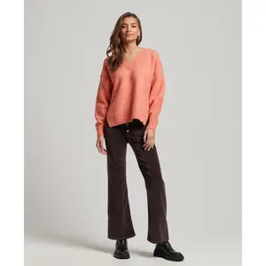 Camisola com decote em V de grandes dimensões para mulher Superdry image-2