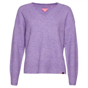 Camisola com decote em V de grandes dimensões para mulher Superdry image-0