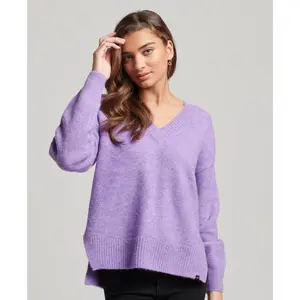 Camisola com decote em V de grandes dimensões para mulher Superdry image-1