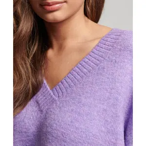 Camisola com decote em V de grandes dimensões para mulher Superdry image-4