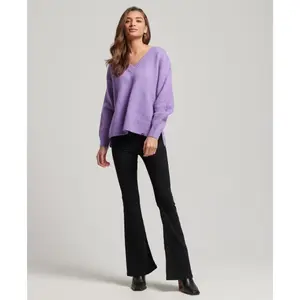 Camisola com decote em V de grandes dimensões para mulher Superdry image-2