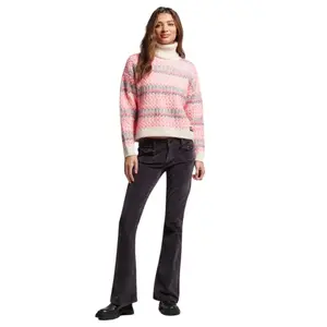 Women's round neck sweater Superdry Cable image-2