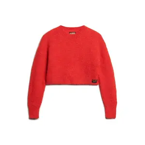 Women's textured short sweater Superdry Vintage image-0