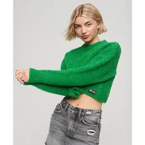 Women's textured short sweater Superdry Vintage image-3