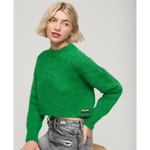 Women's textured short sweater Superdry Vintage image-2