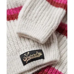 Camisola de gola alta às riscas para mulher Superdry image-4