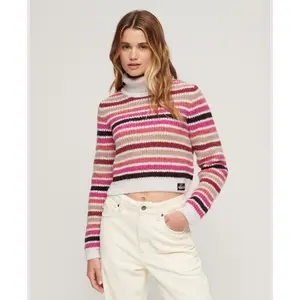 Women's striped turtleneck sweater Superdry image-1