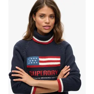 Women's roll-neck sweater Superdry Americana image-5