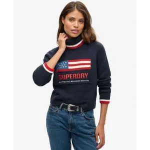 Women's roll-neck sweater Superdry Americana image-1