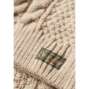 Women's knitted polo sweater Superdry Aran Cable image-4