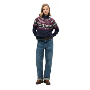 Women's jacquard pattern sweater Superdry image-0