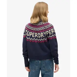 Women's jacquard pattern sweater Superdry image-2