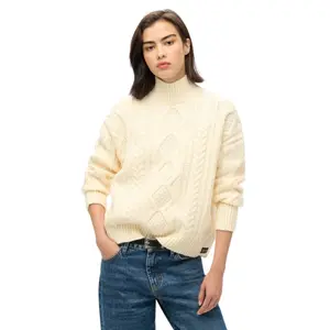 Jersey de cuello alto torsionado mujer Superdry image-1