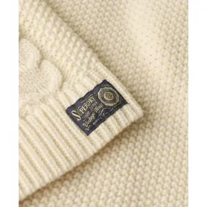 Jersey de cuello alto de punto trenzado mujer Superdry image-6