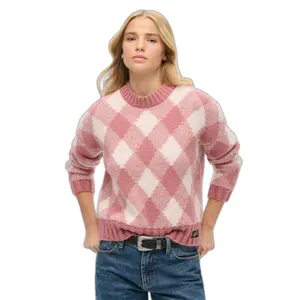 Diamond pattern jumper for women Superdry image-1