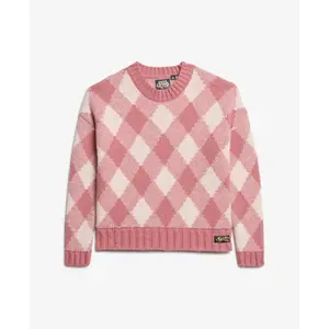 Diamond pattern jumper for women Superdry image-0