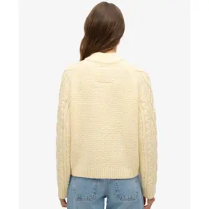 Twisted chimney knit collar for women Superdry image-2