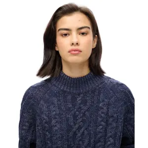 Twisted chimney knit collar for women Superdry image-4