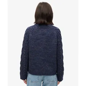 Twisted chimney knit collar for women Superdry image-3