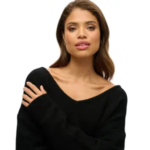 Oversized V-neck pull for women Superdry image-3