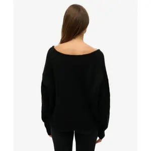 Oversized V-neck pull for women Superdry image-2