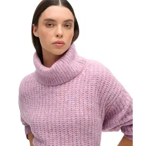 Sweater côtelé escovado com decote amplo feminino Superdry image-4