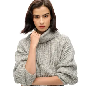 Sweater côtelé escovado com decote amplo feminino Superdry image-4