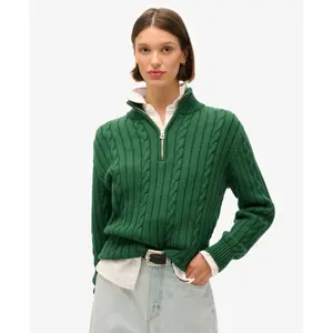 Jersey de rugby de punto con cuello alto para mujer Superdry image-2