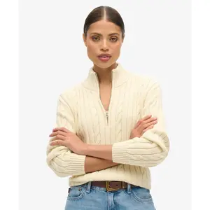 Jersey de rugby de punto con cuello alto para mujer Superdry image-2