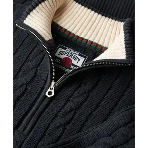 Jersey de rugby de punto con cuello alto para mujer Superdry image-6